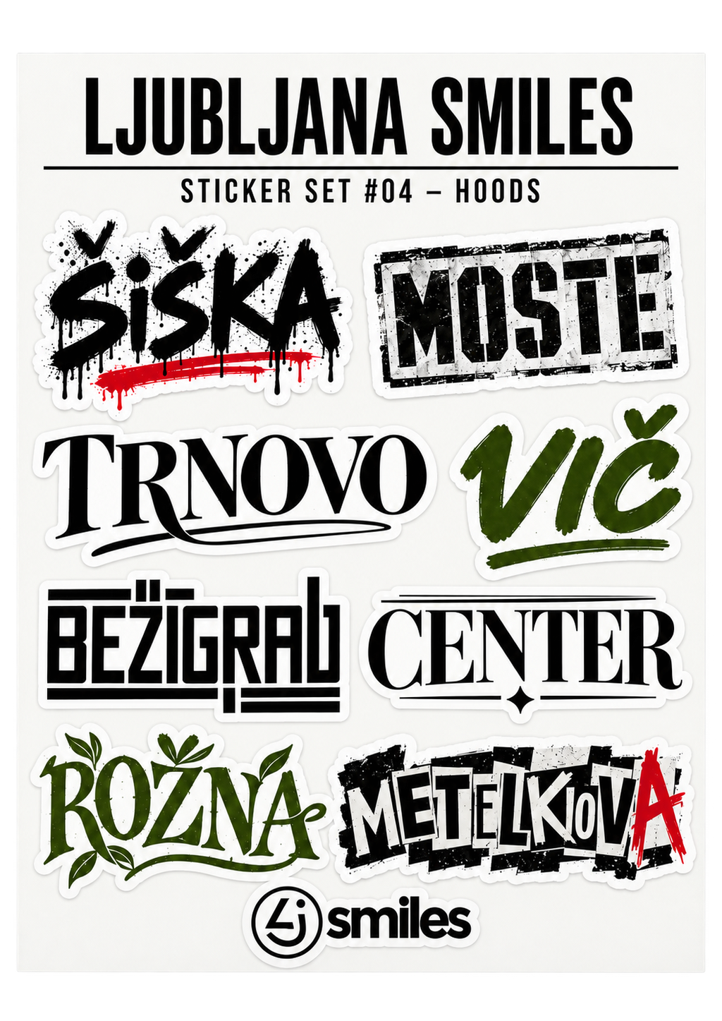 LUBLANA STICKER SET #04