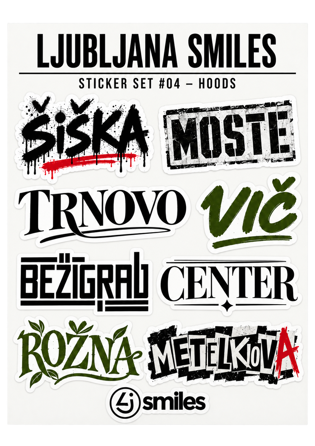 LUBLANA STICKER SET #04