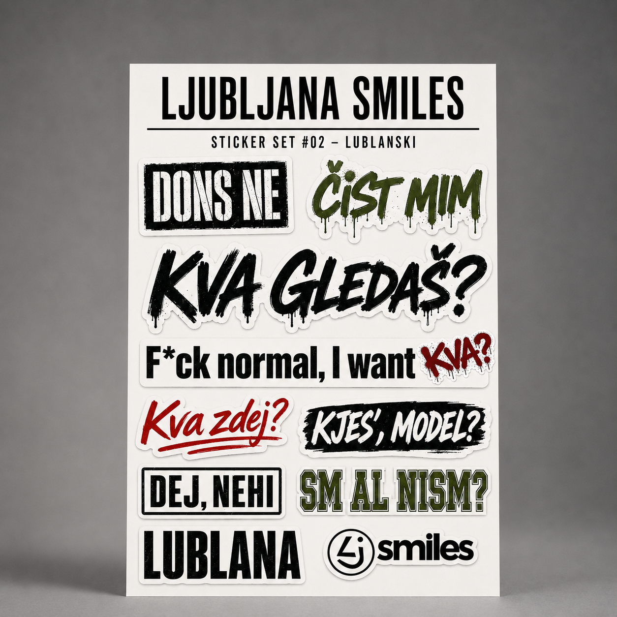 LUBLANA STICKER SET #01